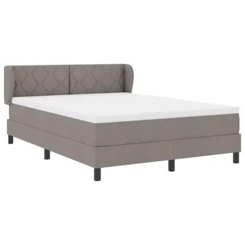 Box spring krevet Sivo-smeđa 160 x 200 cm tkanina - Sivo-smeđa 160 x 200 cm Dizajn s rombovima Cijena