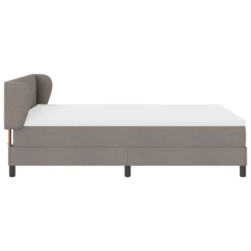 Box spring krevet Sivo-smeđa 160 x 200 cm tkanina - Sivo-smeđa 160 x 200 cm Dizajn s rombovima Cijena