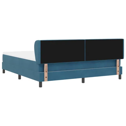 Box spring krevet Tamno plava 180 x 200 cm Baršun - Tamno plava 180 x 200 cm Kristal s dugmadima Cijena