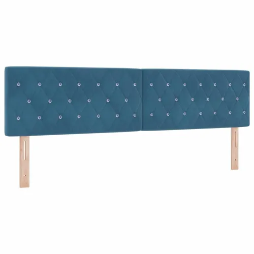 Box spring krevet Tamno plava 180 x 200 cm Baršun - Tamno plava 180 x 200 cm Kristal s dugmadima Cijena