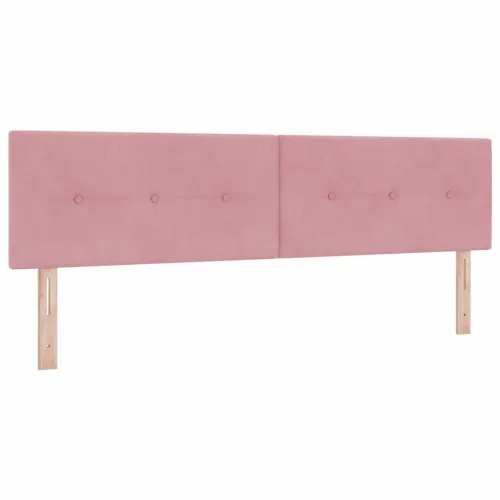 Box spring krevet Ružičasta 180 x 200 cm Baršun - Ružičasta 180 x 200 cm Prošiveno gumbima Cijena