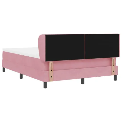Box spring krevet Ružičasta 160 x 200 cm Baršun - Ružičasta 160 x 200 cm Dizajn s rombovima Cijena