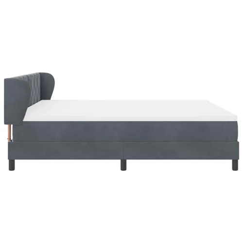 Box spring krevet Tamno siva 180 x 200 cm Baršun - Tamno siva 180 x 200 cm Dizajn s rombovima Cijena