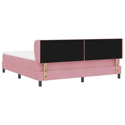 Box spring krevet Ružičasta 180 x 200 cm Baršun - Ružičasta 180 x 200 cm Dizajn s rombovima Cijena