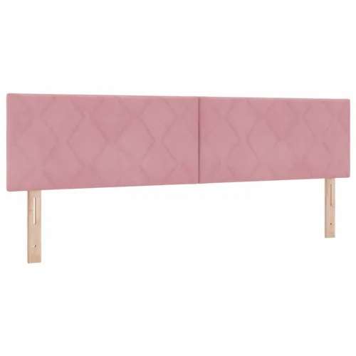 Box spring krevet Ružičasta 180 x 200 cm Baršun - Ružičasta 180 x 200 cm Dizajn s rombovima Cijena