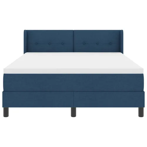 Box spring krevet s uzglavljem Plava 200 x 140 cm tkanina - Plava 140 x 200 cm Prošiveno gumbima Cijena