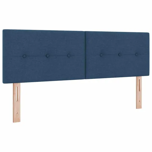 Box spring krevet s uzglavljem Plava 200 x 140 cm tkanina - Plava 140 x 200 cm Prošiveno gumbima Cijena