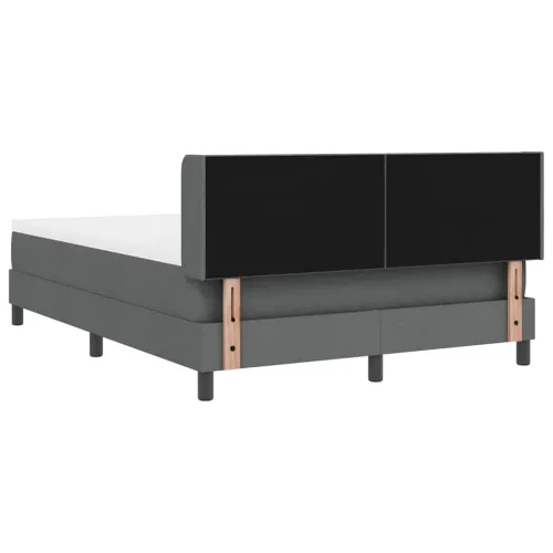 Box spring krevet Tamno siva 200 x 160 cm tkanina - Tamno siva 160 x 200 cm Dizajn s rombovima Cijena