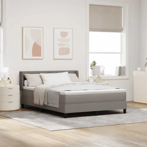 Box spring krevet Sivo-smeđa 200 x 160 cm tkanina - Sivo-smeđa 160 x 200 cm Dizajn s rombovima Cijena