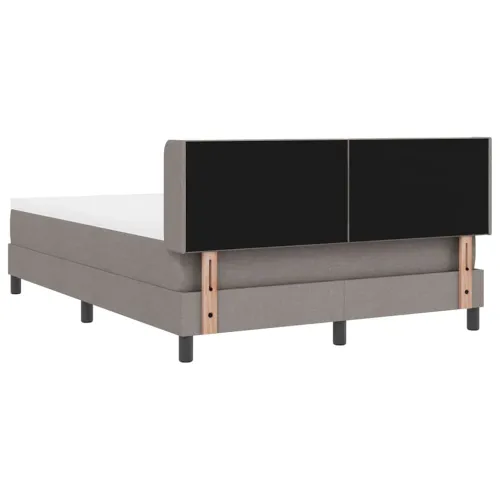 Box spring krevet Sivo-smeđa 200 x 160 cm tkanina - Sivo-smeđa 160 x 200 cm Dizajn s rombovima Cijena