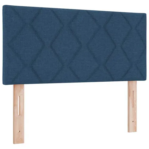 Box spring krevet s uzglavljem Plava 200 x 80 cm tkanina - Plava 80 x 200 cm Prošiveno gumbima Cijena