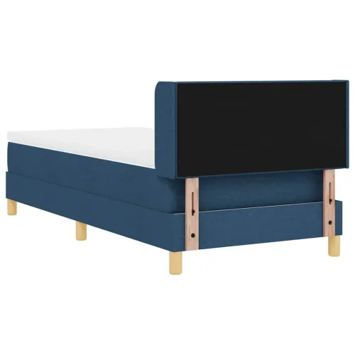Box spring krevet s uzglavljem Plava 200 x 80 cm tkanina - Plava 80 x 200 cm Prošiveno gumbima Cijena