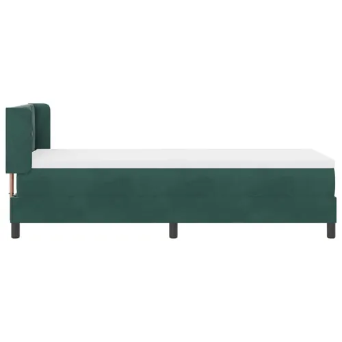Box spring krevet Tamnozelena 200 x 80 cm Baršun - Tamnozelena 80 x 200 cm Dizajn s rombovima Cijena