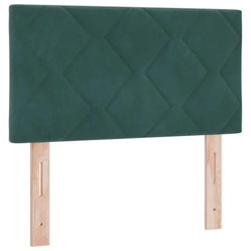 Box spring krevet Tamnozelena 200 x 80 cm Baršun - Tamnozelena 80 x 200 cm Dizajn s rombovima Cijena