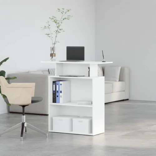 Recepcijski stol Bijeli 100x40x104 cm Inženirsko drvo - Bijela Bijela Cijena
