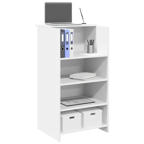 Recepcijski stol Bijeli 55x50x103,5 cm Inženirsko drvo - Bijela 55 x 50 x 103.5 cm Bijela 55 x 50 x 103.5 cm Cijena
