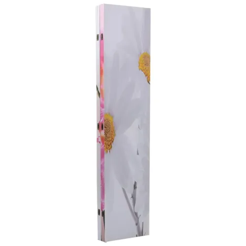 Paravan - Sklopiva sobna pregrada s uzorkom cvijeća 160 x 170 cm - Ružičasta 4 Ružičasta 4 Cijena