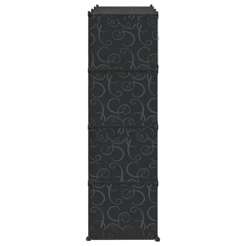 Modularni ormar s 9 odjeljaka 109x36,5x143 cm crno-bijeli  - Crno-bijelo 1 1 9 odjeljka Cijena