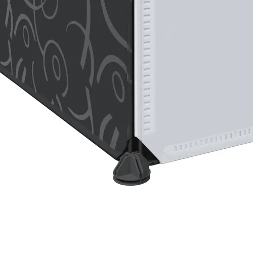 Modularni ormar s 9 odjeljaka 109x36,5x143 cm crno-bijeli  - Crno-bijelo 1 1 9 odjeljka Cijena