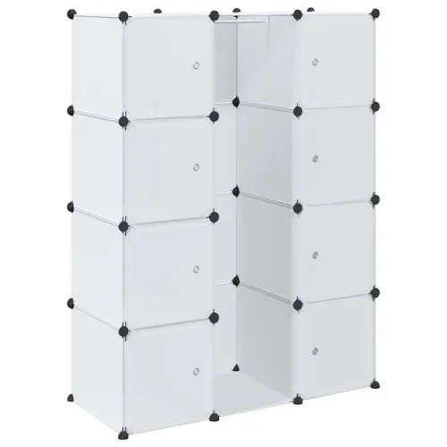 Modularni ormarić s 9 odjeljaka 109x36,5x143 cm bijeli  - Bijela 1 1 9 odjeljka Cijena