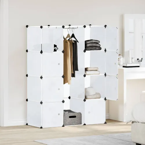 Modularni ormarić s 9 odjeljaka 109x36,5x143 cm bijeli  - Bijela 1 1 9 odjeljka Cijena