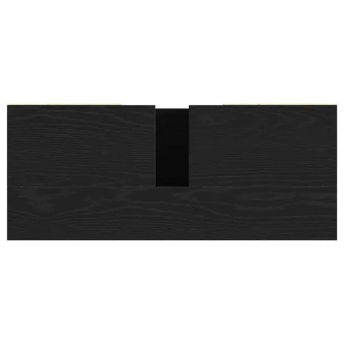 Ormarić za Lavabo - Umivaonik crni hrast 80x33x60 cm inženjerski drvo - Crni hrast Cijena