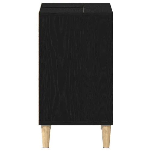 Ormarić za Lavabo - Umivaonik crni hrast 80x33x60 cm inženjerski drvo - Crni hrast Cijena