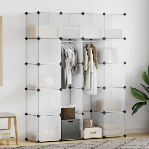 Modularni ormarić s 14 pretinaca bijeli 37 x 146 x 180,5 cm - Bijela 1 1 14 odjeljka Cijena