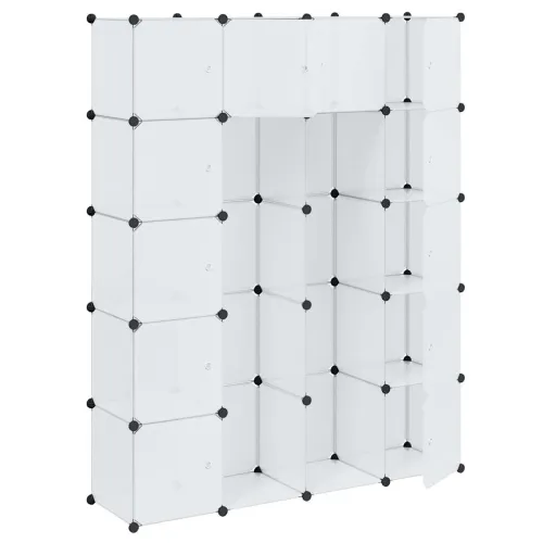 Modularni ormarić s 14 pretinaca bijeli 37 x 146 x 180,5 cm - Bijela 1 1 14 odjeljka Cijena