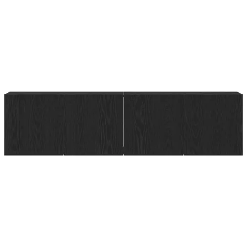 TV ormarići 2 kom. crni hrast 160x30x41 cm inženjerski drvo - Crni hrast 2 Crni hrast 80 cm Cijena