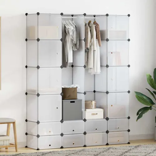 Modularni ormarić s 18 pretinaca bijeli 37 x 146 x 180,5 cm - Bijela 1 1 18 odjeljka Cijena