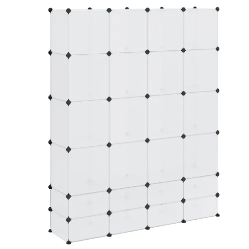 Modularni ormarić s 18 pretinaca bijeli 37 x 146 x 180,5 cm - Bijela 1 1 18 odjeljka Cijena