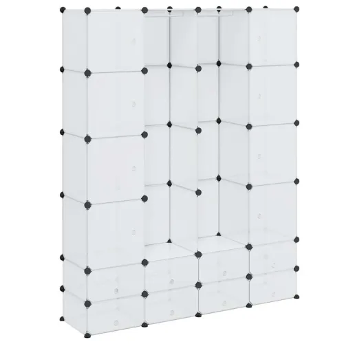 Modularni ormarić s 18 pretinaca bijeli 37 x 146 x 180,5 cm - Bijela 1 1 18 odjeljka Cijena