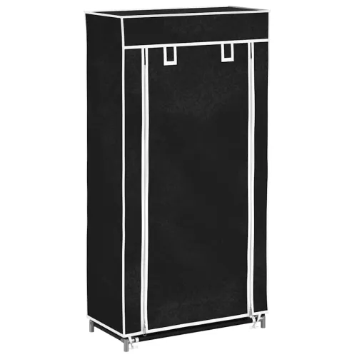 Ormarić za Cipele s Pokrovom od Tekstila 58 x 28 x 106 cm Crni - Crna 58 x 28 x 106 cm 1 1 Cijena