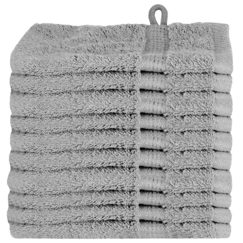 Ručnik za Goste SOLUND 10 kom. Siva 15 x 21 cm 550 gsm - Siva 15 x 21 cm 10 Cijena
