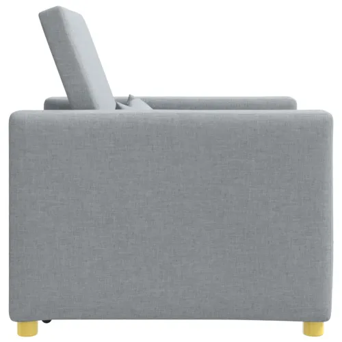 Sofa na razvlačenje Singl Svjetlosiva 90 x 165 x 87 cm tkanina - Svjetlosiva Cijena