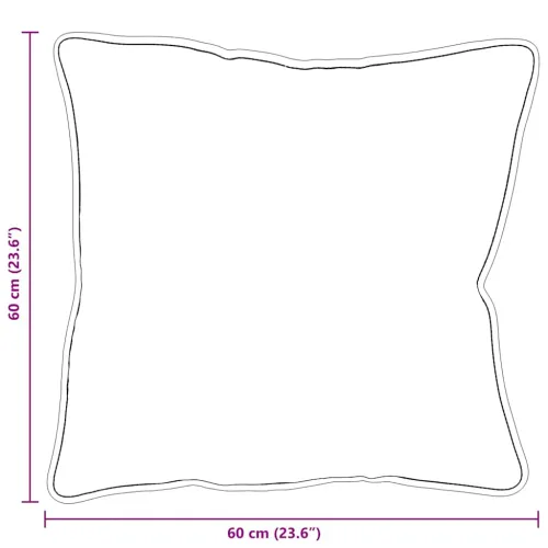 Jastuk 2 kom. 60 x 60 x 20 cm Poliester Bijela - 60 x 60 cm 2 Cijena
