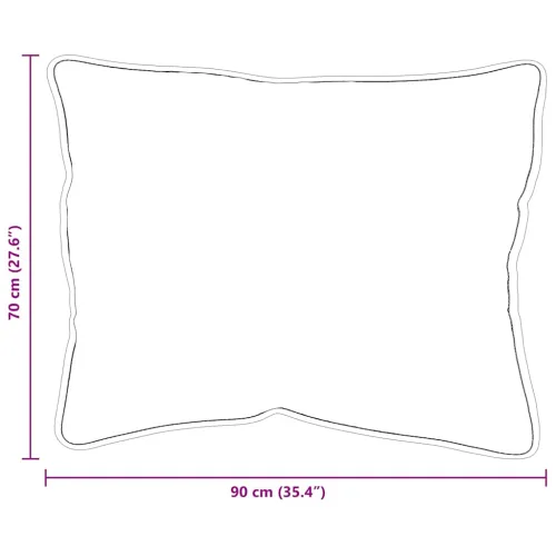 Jastuk 2 kom. 90 x 70 x 40 cm Poliester Bijela - 70 x 90 cm 2 Cijena