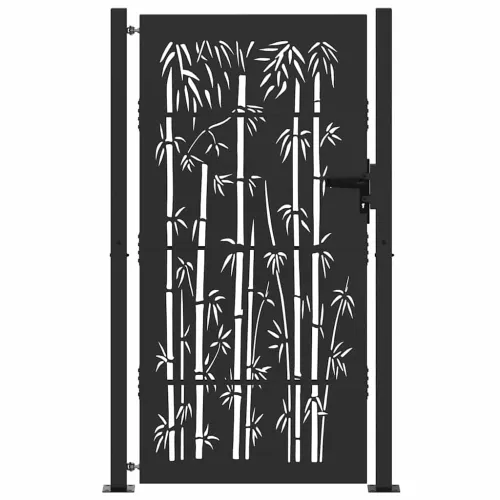 Dvorišna vrata - Vrtna vrata 110 x 205 cm Crna Može se zaključati - 100 x 200 cm Crna Cijena