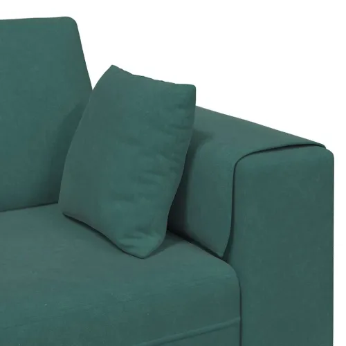 Sofa Tamnozelena 250 x 77 x 76 cm Baršun - Tamnozelena bez otomana Cijena
