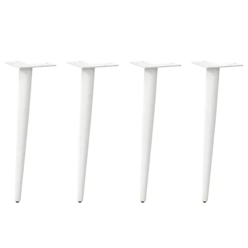 Noge za klub stolić konusnog oblika 4 kom bijele 30-31 cm čelik - Bijela 30-31 cm 1 1 Cijena