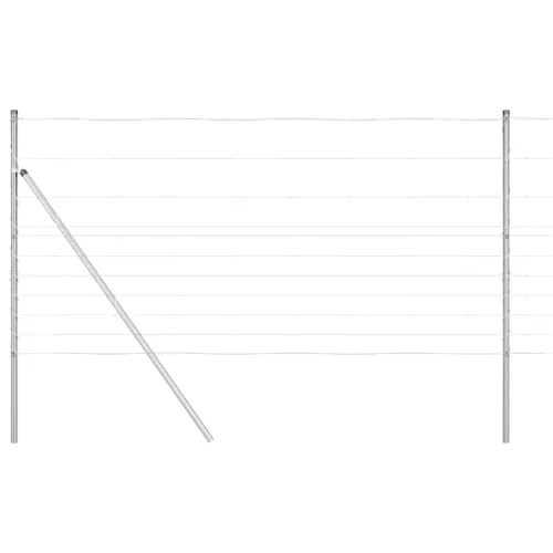 Temeljna zavarena žičana ograda 25 x 1,2 m Pocinčani čelik - 25 x 1,2 m 30 cm (10 žica) Fiksacija na tlo Cijena