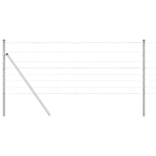Temeljna zavarena žičana ograda 50 x 0,8 m Pocinčani čelik - 50 x 0,8 m 30 cm (8 žica) Fiksacija na tlo Cijena