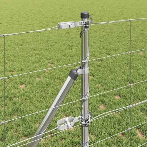Temeljna zavarena žičana ograda 50 x 0,8 m Pocinčani čelik - 50 x 0,8 m 30 cm (8 žica) Fiksacija na tlo Cijena