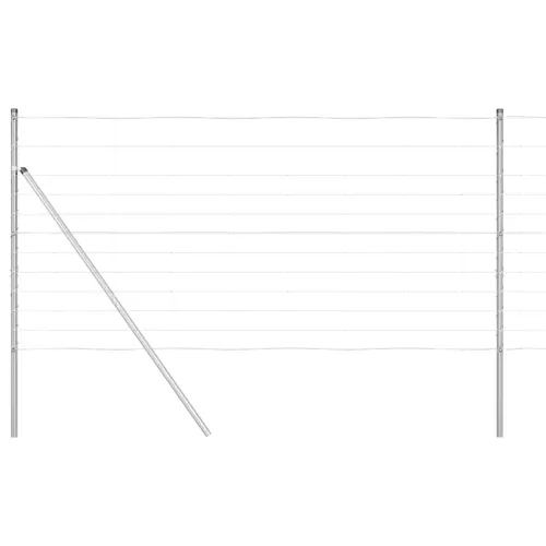 Temeljna zavarena žičana ograda 50 x 1,2 m Pocinčani čelik - 50 x 1,2 m 30 cm (12 žica) Fiksacija na tlo Cijena