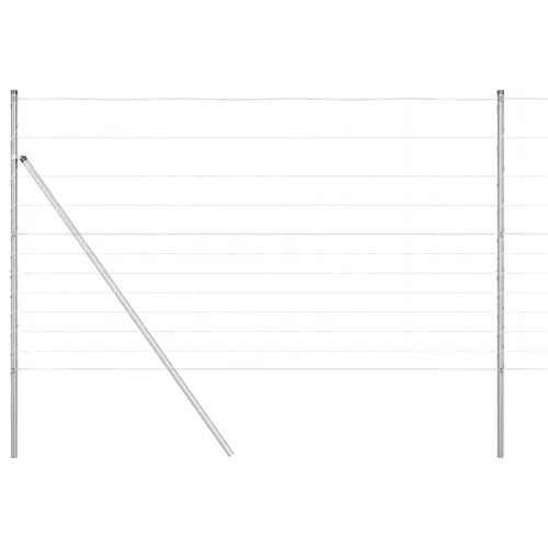 Temeljna zavarena žičana ograda 50 x 1,4 m Pocinčani čelik - 50 x 1,4 m 15 cm (12 žica) Fiksacija na tlo Cijena