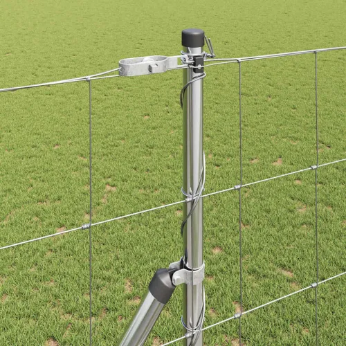 Temeljna zavarena žičana ograda 50 x 1,4 m Pocinčani čelik - 50 x 1,4 m 15 cm (12 žica) Fiksacija na tlo Cijena
