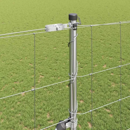 Zavareno žičano ograđivanje s bodljama 25 x 1,5 m Srebrna Mreža - 25 x 1,5 m 15 cm (18 žica) Vijak sidro fiksacija Cijena