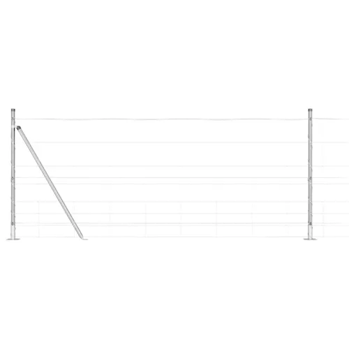 Zavareno žičano ogradno mreža s betonskom podlogom 25 x 1 m - 25 x 1 m 30 cm (8 žica) Betonska baza fiksacija Cijena