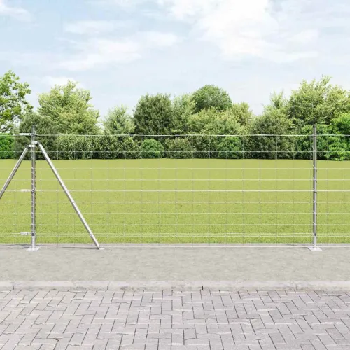Zavareno žičano ogradno mreža s betonskom podlogom 25 x 1 m - 25 x 1 m 15 cm (10 žica) Betonska baza fiksacija Cijena